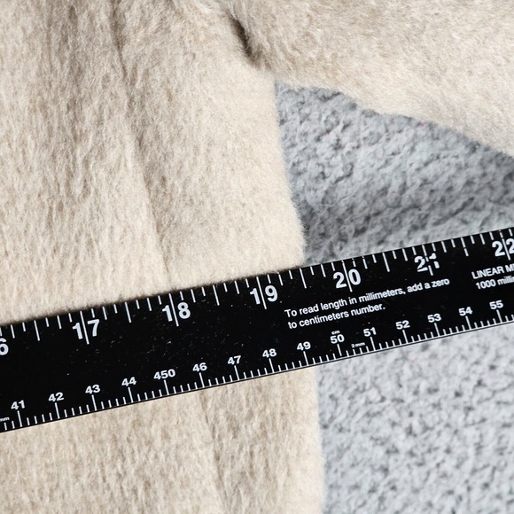 COLE HAAN Alpaca Wool Snap Button Wrap Look Coat Size 8 - Picture 4 of 8